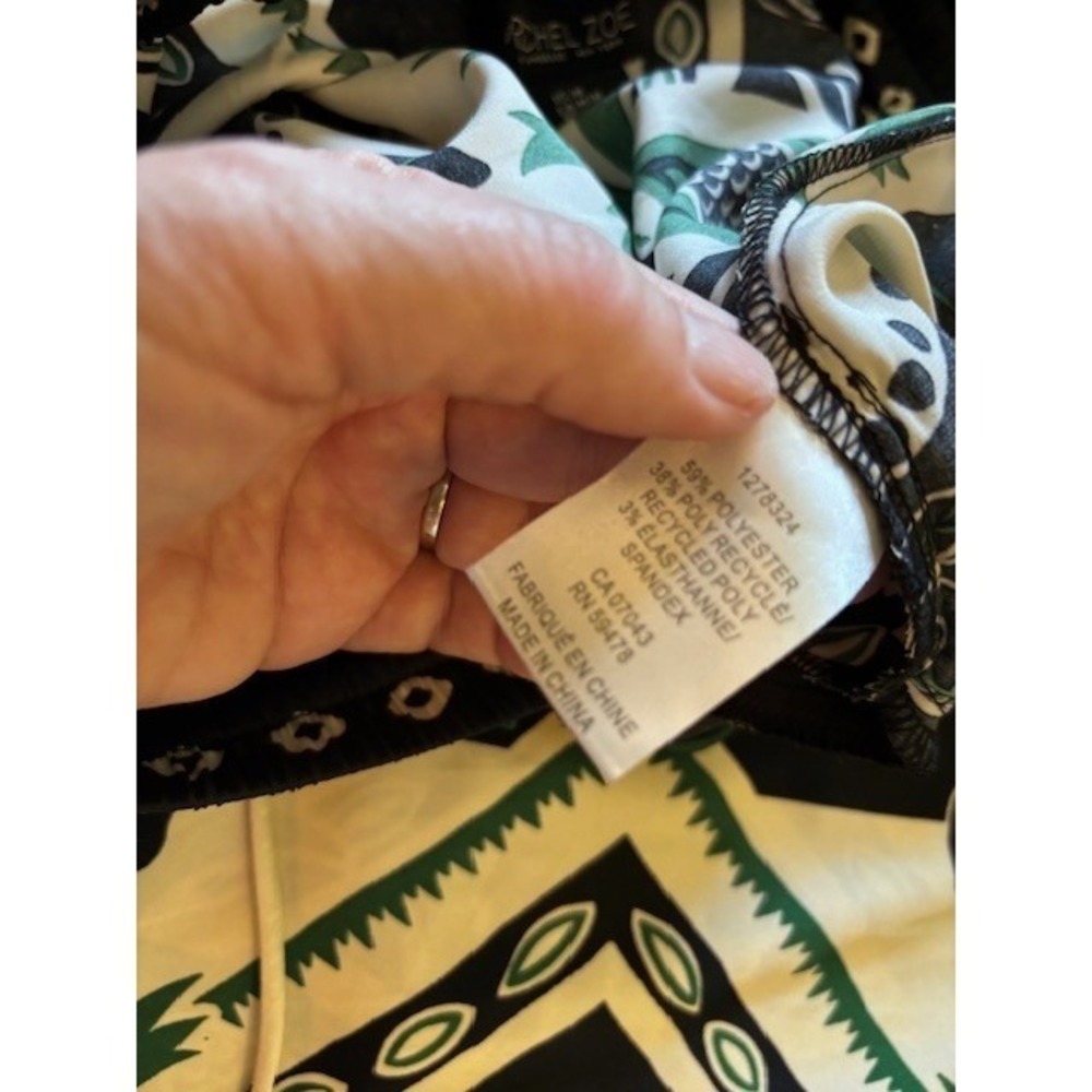 Rachel Zoe Women's Scarf Print Wide Leg Drawstring Pants Size Medium Boho Resort - Picture 3 of 11